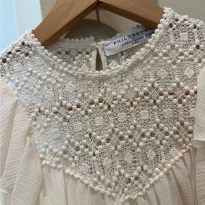 Philosophy Ivory Crochet Lace dress